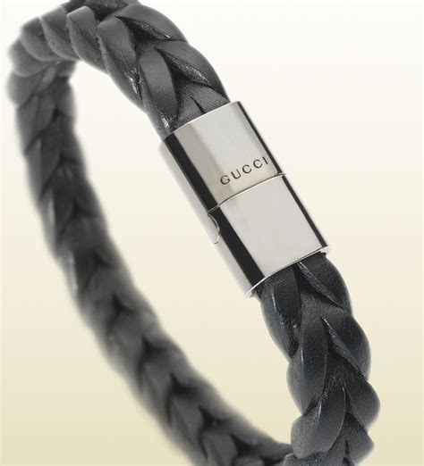 gucci bracelets leather|gucci leather bracelet for men.